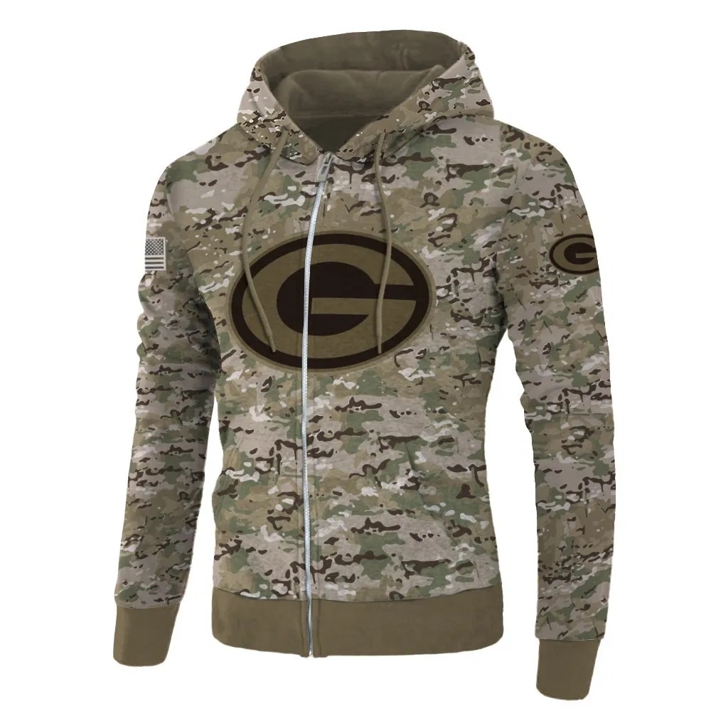 packers army hoodie
