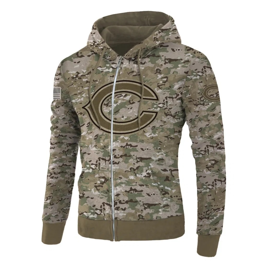 chicago bears army hoodie