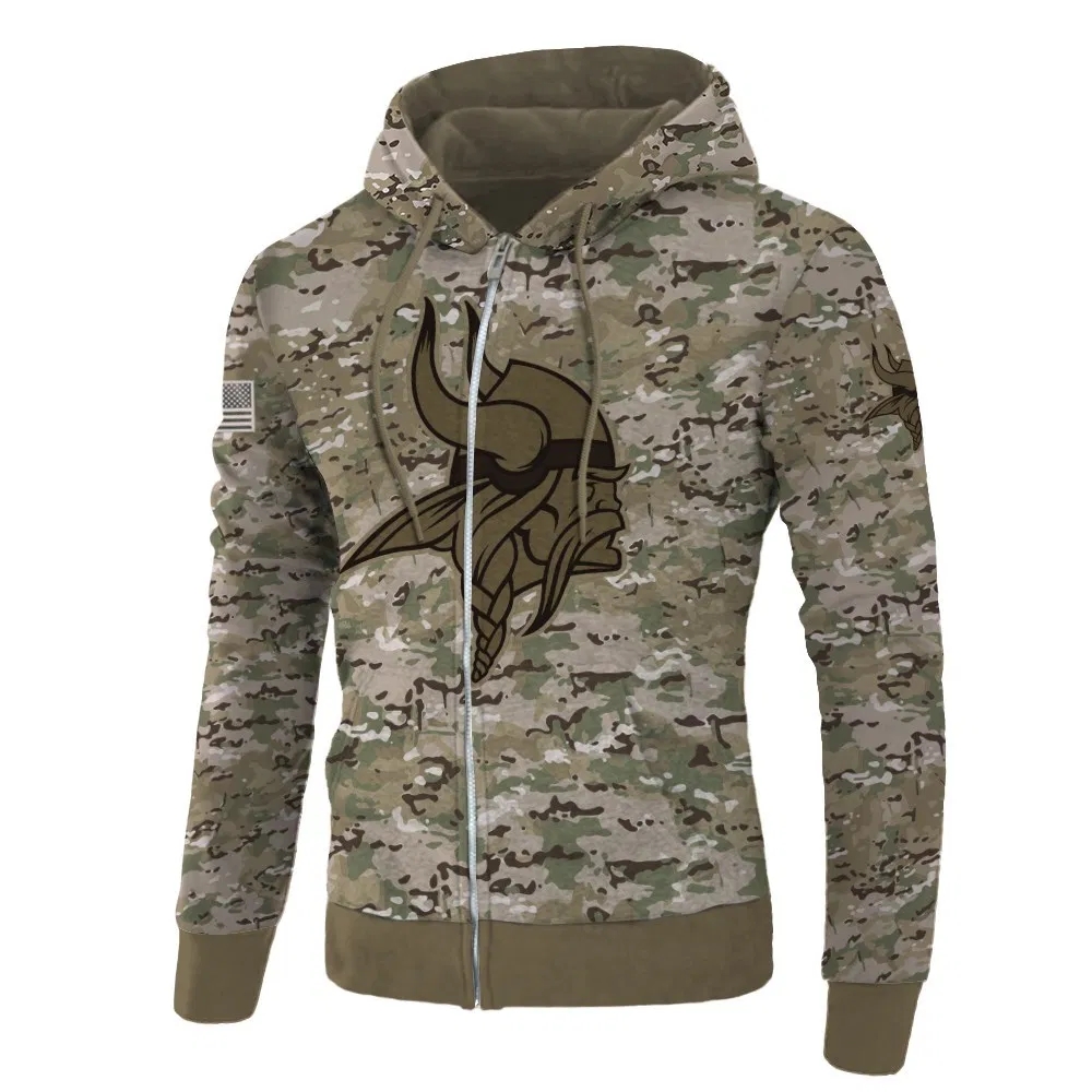 vikings army hoodie