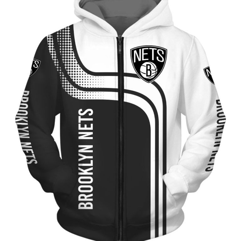 Brooklyn Nets hoodie 3D cheap basketball Sweatshirt for fans -Jack ...